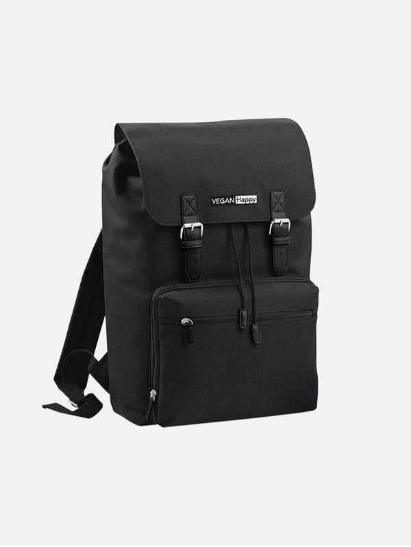 VEGAN Happy Vegan Vintage Style Laptop Backpack | Multiple Colours