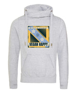 Immaculate Vegan - VEGAN Happy Vegan Winter Sports Cross Neck Unisex Hoodie