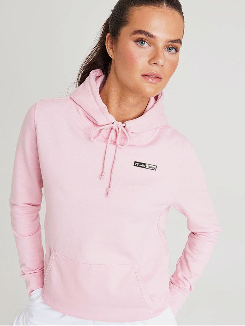 VEGAN Happy Vegan Women's College Hoodie | Multiple Colours