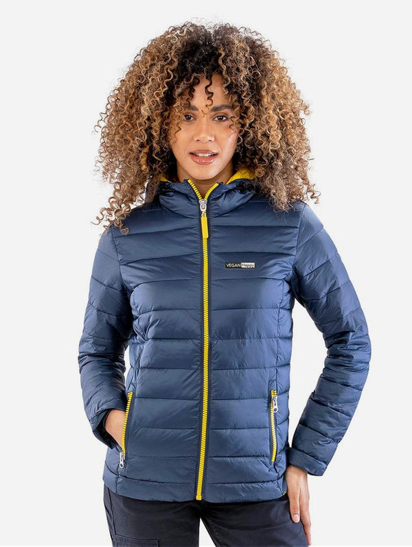 VEGAN Happy Vegan Women's Urban Snow Bird Puffa Jacket | Multiple Colours