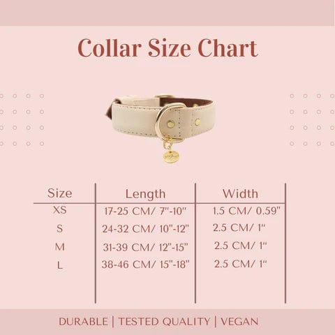 VEGARI Piñatex® Vegan Leather Dog Collar | White