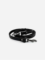 Immaculate Vegan - VEGARI Piñatex Vegan Leather Dog Leash | Black Black / Pinatex Vegan Leather