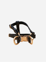 Immaculate Vegan - VEGARI Vegan Leather Anatomical Correct Dog Harness - BLACK PARADISE| Handmade from Piñatex