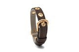 Immaculate Vegan - VEGARI Vegan Leather Dog Collar -BROWN-| Made from Pineapple Leather Piñatex