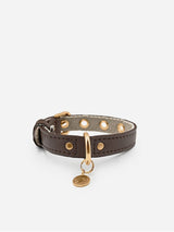 Immaculate Vegan - VEGARI Vegan Leather Dog Collar -BROWN-| Made from Pineapple Leather Piñatex