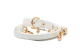 Immaculate Vegan - VEGARI Vegan Leather Dog Collar -WHITE-| Made from Pineapple Leather Piñatex