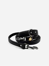 Immaculate Vegan - VEGARI 2 In 1 Piñatex® Vegan Leather Dog Collar & Leash Set | Black XS / Black / Pinatex Vegan Leather