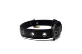 Immaculate Vegan - VEGARI Vegan Leather Piñatex Dog Collar and Leash Set| BLACK