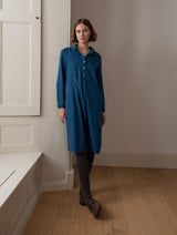Immaculate Vegan - Alexa Women's Cotton Shirt Dress | Denim