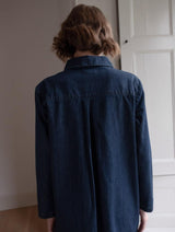 Immaculate Vegan - Tara Women's Cotton Shirt Dress | Denim