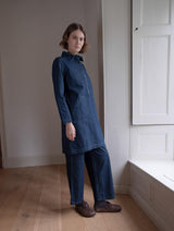 Immaculate Vegan - Tara Women's Cotton Shirt Dress | Denim