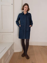 Immaculate Vegan - Ocean Women's Cotton Shirt Dress | Denim