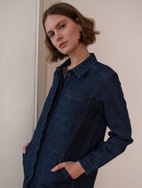 Immaculate Vegan - Ocean Women's Cotton Shirt Dress | Denim