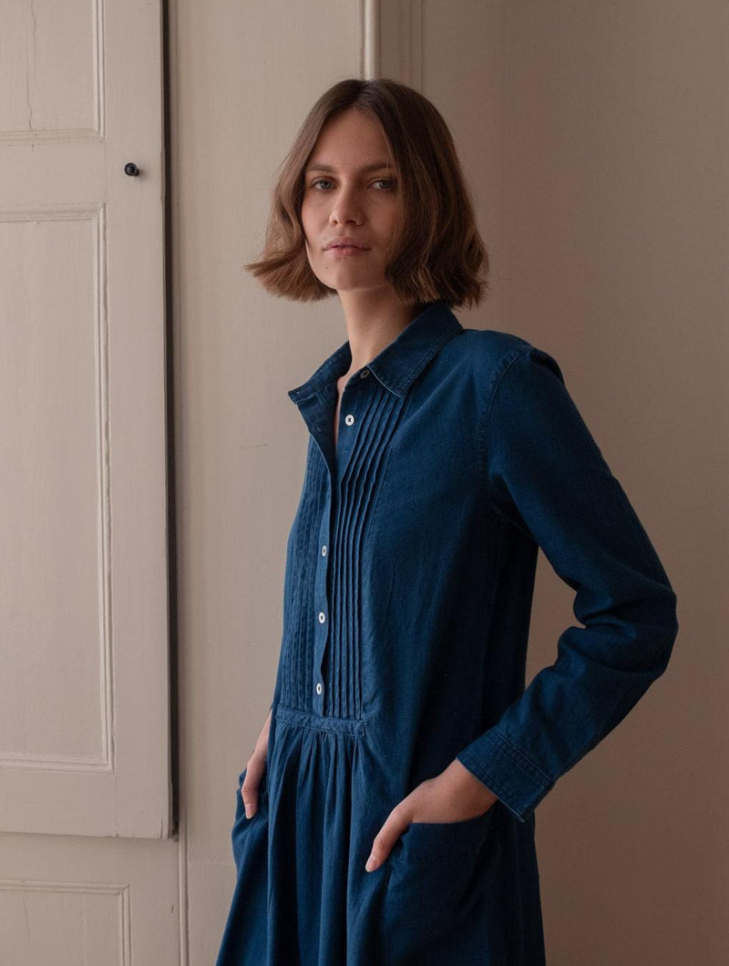 Jack Women's Cotton Shirt Dress | Denim Immaculate Vegan Jack Women's Cotton Shirt Dress | Denim Immaculate Vegan