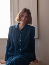 Immaculate Vegan - Jack Women's Cotton Shirt Dress | Denim