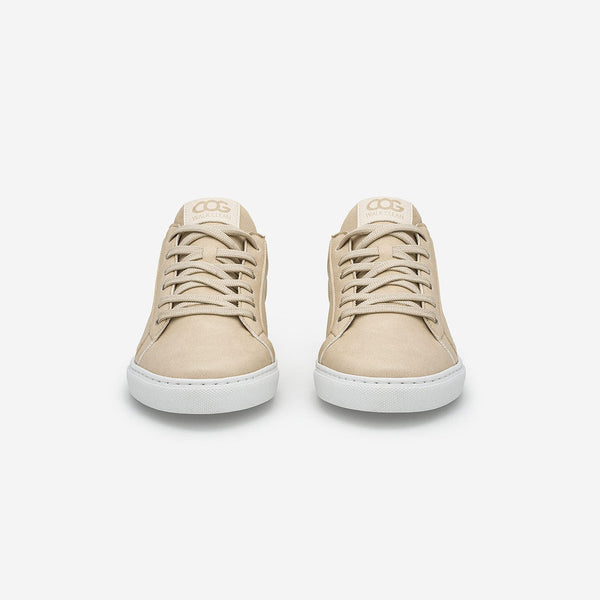 COG Winton Unisex Vegan Leather Sneakers | Beige UK2.5 / EU35 / US4.5