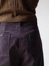 Immaculate Vegan - Harper Women's Cotton Corduroy Wide Leg Trousers | Dove Grey