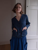 Immaculate Vegan - Irma Women's Cotton Over Shirt | Denim