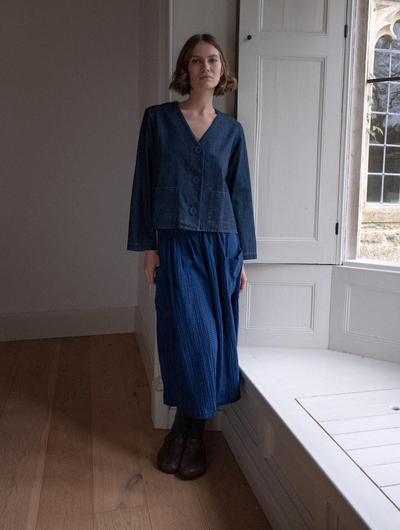 Irma Women's Cotton Over Shirt | Denim