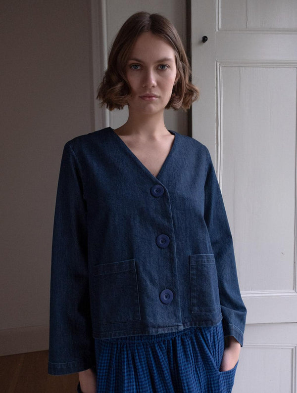 Irma Women's Cotton Over Shirt | Denim