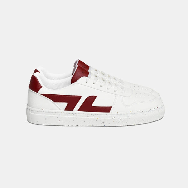 Zeta Shoes Alpha Vintage Grape Leather Vegan Sneakers | Red