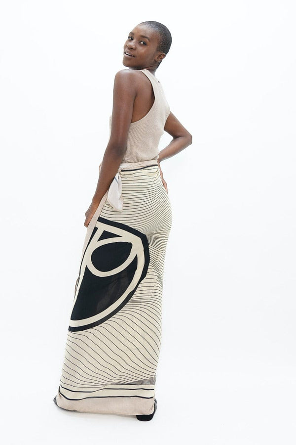 1 People Biarritz BIQ - Sarong - Mix White Dove & Sand