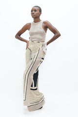 Immaculate Vegan - 1 People Biarritz BIQ - Sarong - Mix White Dove & Sand