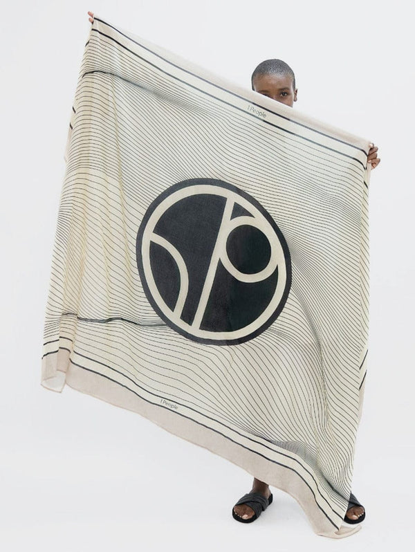 1 People Biarritz BIQ - Sarong - Mix White Dove & Sand