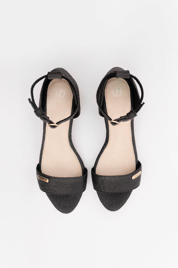 1 People Chicago ORD - Ankle Strap Heels - Charcoal