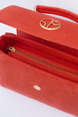 Immaculate Vegan - 1 People London LHR - Piñatex® Saddle Bag - Cherry