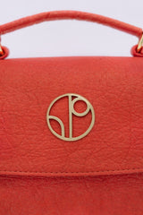 Immaculate Vegan - 1 People London LHR - Piñatex® Saddle Bag - Cherry