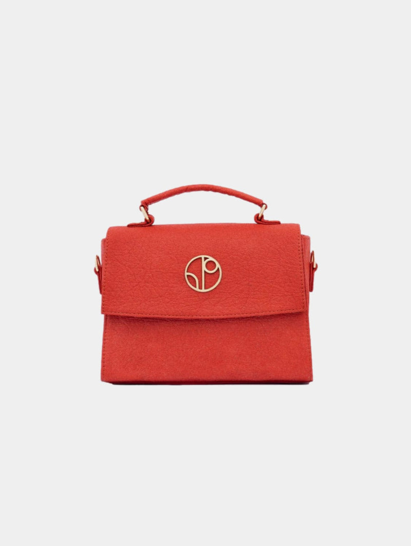 1 People London LHR - Piñatex® Saddle Bag - Cherry