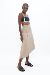 Immaculate Vegan - 1 People Mallorca PMI - Asymmetric Skirt - Sand