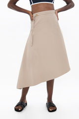 Immaculate Vegan - 1 People Mallorca PMI - Asymmetric Skirt - Sand