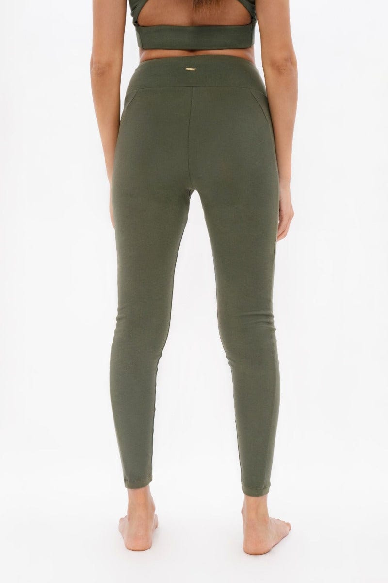 1 People Munich MUC - High Waisted Leggings - Green Ash