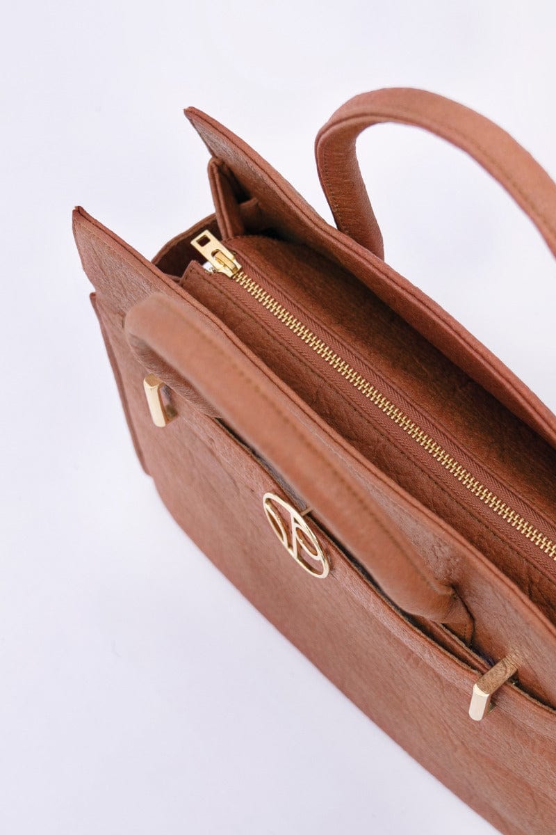 1 People Sydney Piñatex® Vegan Leather Handbag | Mocha