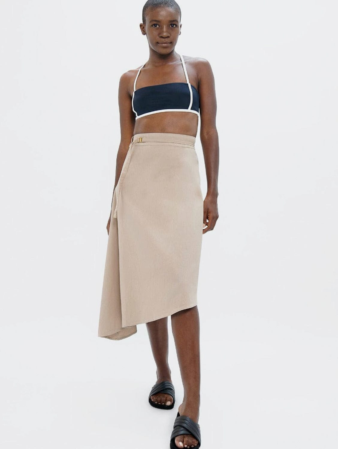 1 People Mallorca PMI - Asymmetric Skirt - Sand XS