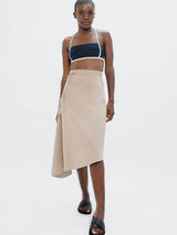 Immaculate Vegan - 1 People Mallorca PMI - Asymmetric Skirt - Sand XS