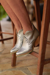 A Perfect Jane Atlantis Vegan Ankle Boots Silver - Limited Edition