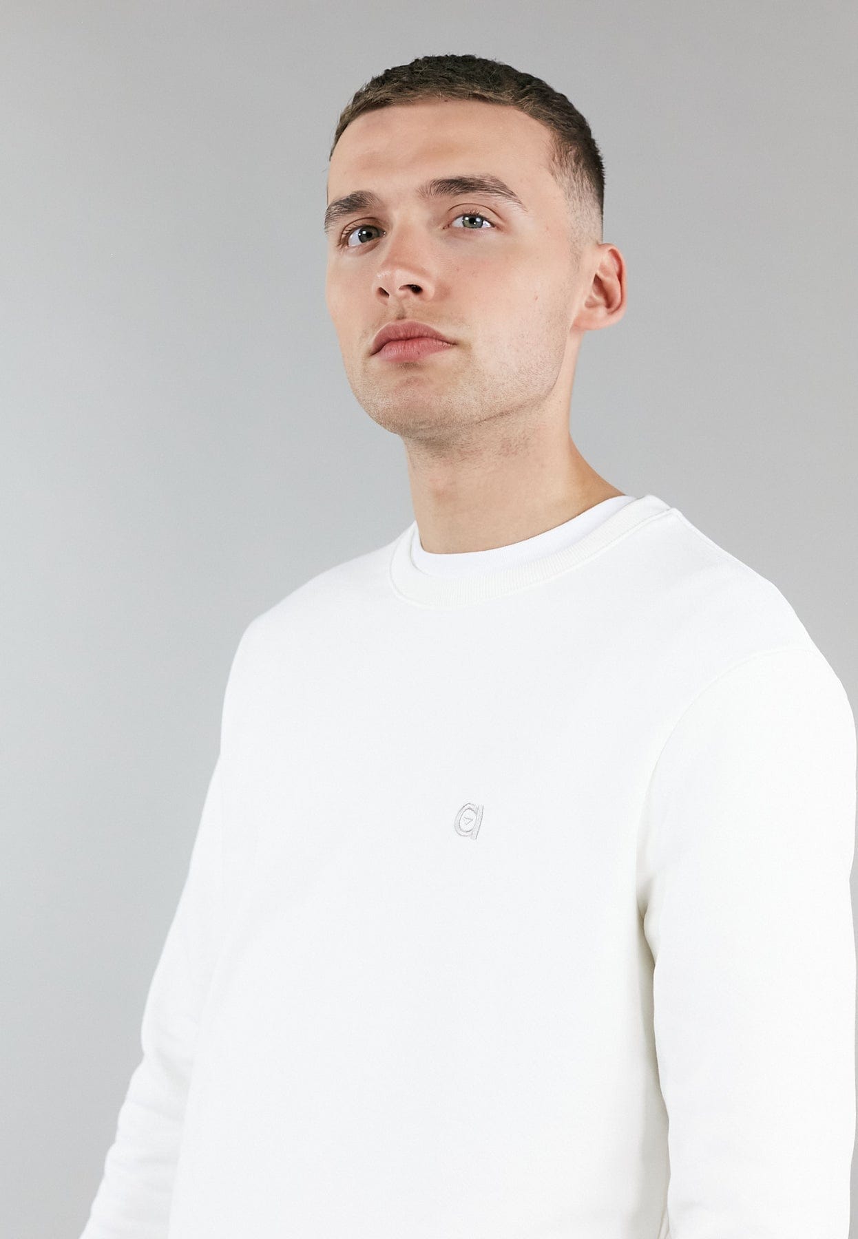 Altid Clothing Crew Neck Organic Cotton Sweatshirt | Off White