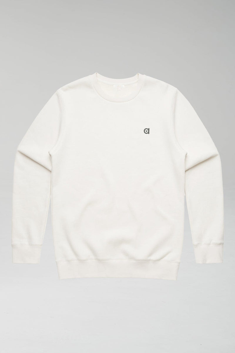 Altid Clothing Crew Neck Organic Cotton Sweatshirt | Off White