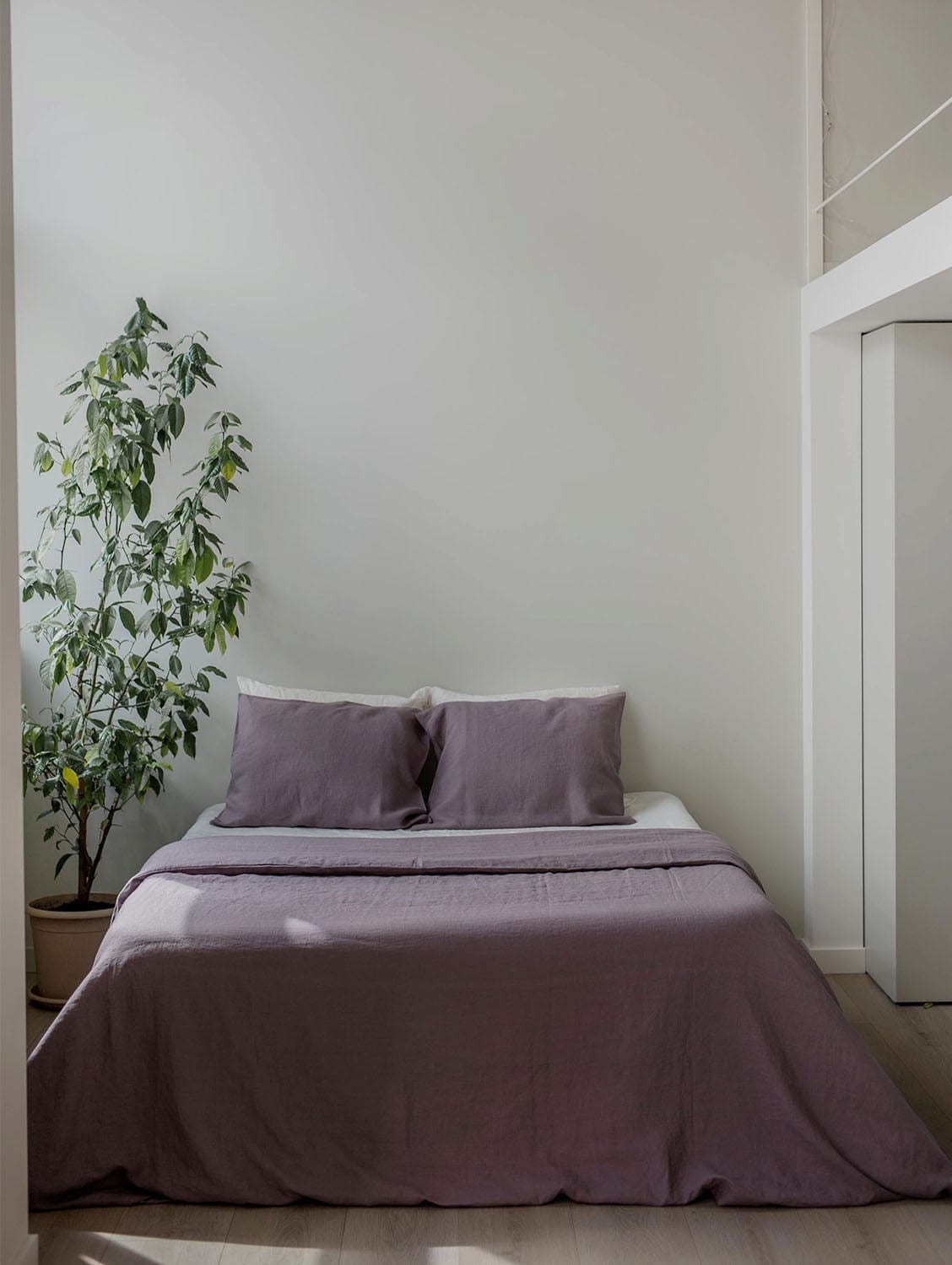 AmourLinen Linen bedding set in Dusty Lavender AU King + Standart / Dusty Lavender