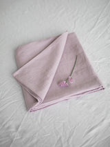 Immaculate Vegan - AmourLinen Linen flat sheet in Dusty Rose AU Single / Dusty Rose