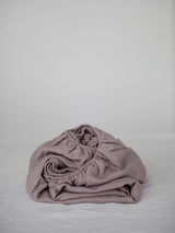 Immaculate Vegan - AmourLinen Linen fitted sheet in Rosy Brown EU Single / Rosy Brown