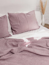 Immaculate Vegan - AmourLinen Linen pillowcase in Dusty Rose Euro Large / Dusty Rose