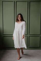 Immaculate Vegan - AmourLinen Lapland mid-length linen dress