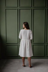 Immaculate Vegan - AmourLinen Lapland mid-length linen dress