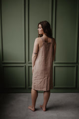 Immaculate Vegan - AmourLinen Linen apron dress JADE