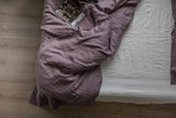 Immaculate Vegan - AmourLinen Linen bedding set in Dusty Lavender