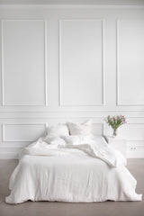 Immaculate Vegan - AmourLinen Linen bedding set in White